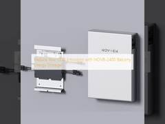 バルコニーエネルギー貯蔵装置 NOVB-2400 で CO2 の排出量を減らす