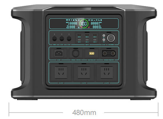 2方向AC電源携帯ステーション 2160Wh バッテリー容量 15出力